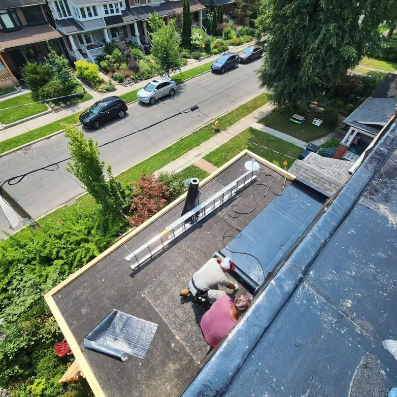 flat roof installation in north york toronto gta